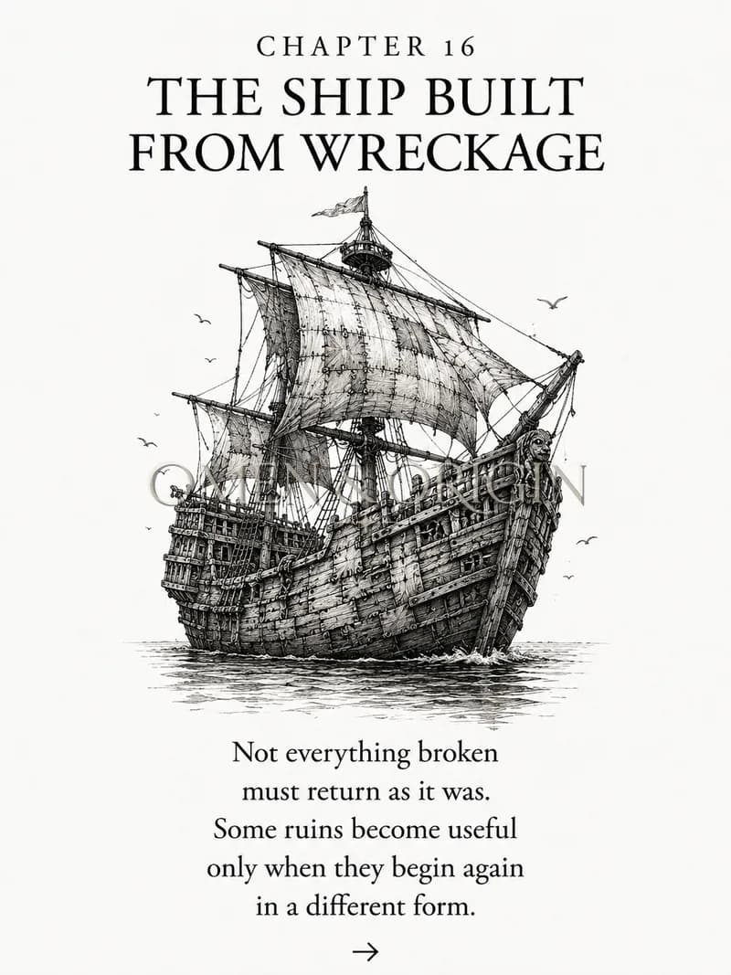 Chapter XVI — The Ship Built From Wreckage