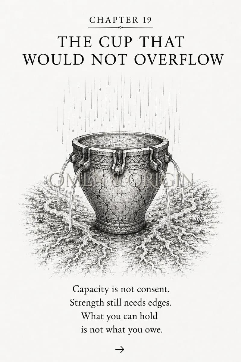Chapter XIX — The Cup That Would Not Overflow