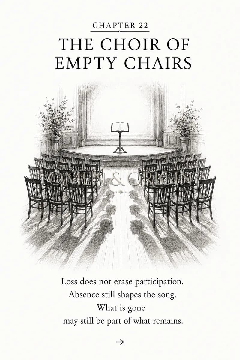 Chapter XXII — The Choir of Empty Chairs