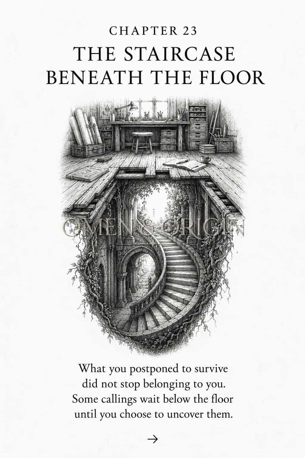 Chapter XXIII — The Staircase Beneath the Floor
